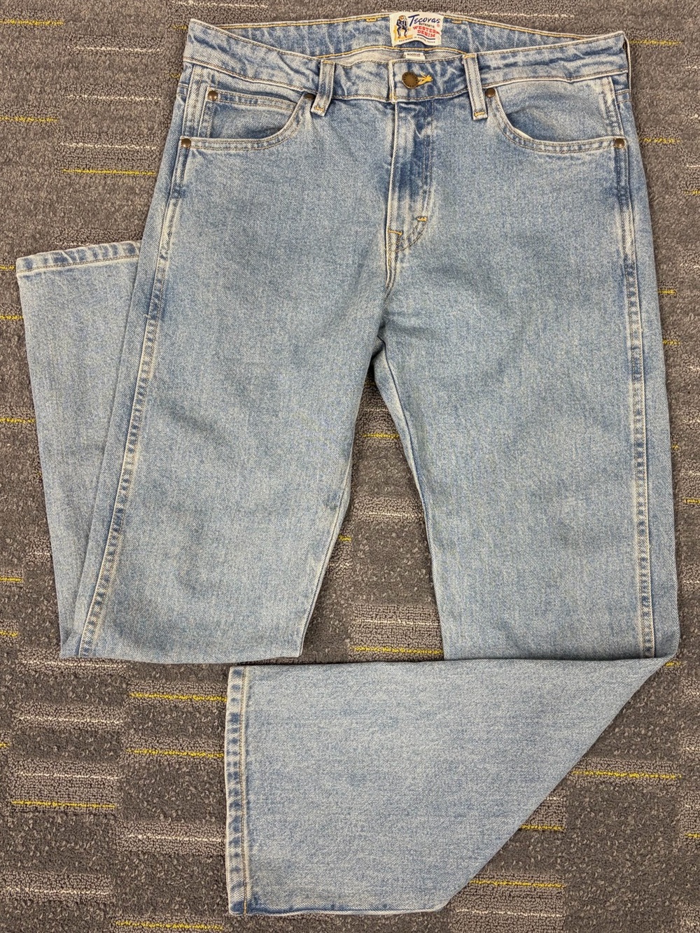 Tecovas Modern Bootcut Heritage Denim Jeans Men’s Size 32x30 Light Wash Western